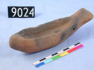Badarian model of boat UC9024 - Copyright of the Petrie Museum of Egyptian Archaeology, UCL